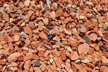 瓦チップ ルーフチップ 庭砂利（赤）（10㍉〜30㍉）