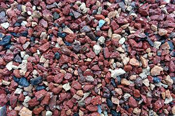玉砂利 レンガチップ (2.5㍉〜7㍉)